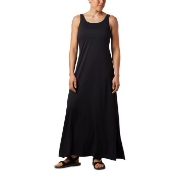 Columbia Jurken Dames, PFG Freezer Maxi Zwart, 59QAUNYPT